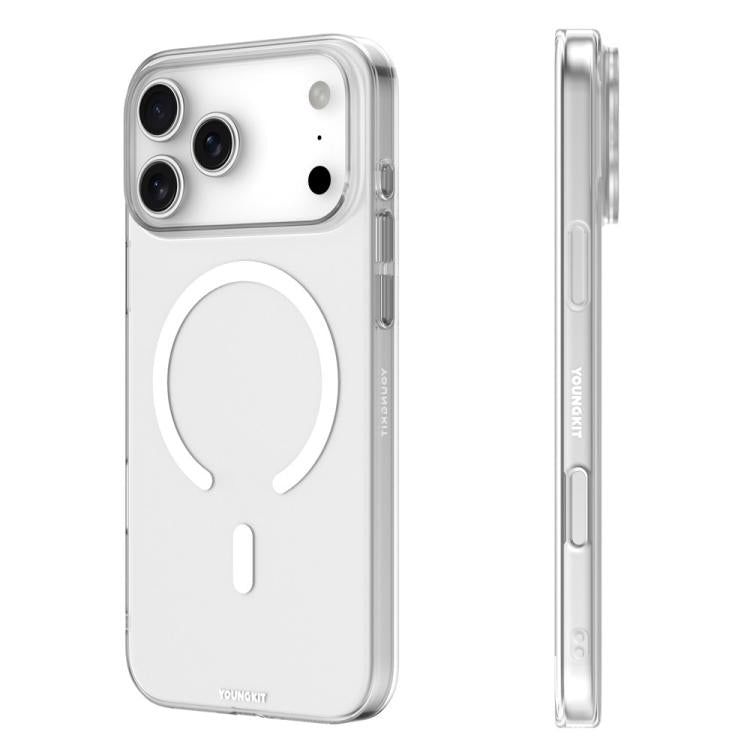Custodia magnetica per telefono YOUNGKIT Crystal Shield in PC, For iPhone 17 Pro Max, For iPhone 17 Pro