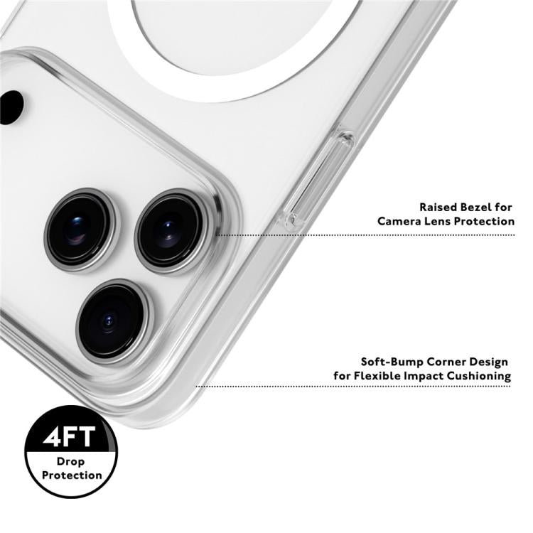 Custodia magnetica per telefono YOUNGKIT Crystal Shield in PC, For iPhone 17 Pro Max, For iPhone 17 Pro