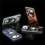 Custodia magnetica per telefono YOUNGKIT Starship Series con supporto girevole in TPU IMD, For iPhone 17 Pro Max, For iPhone 17 Pro