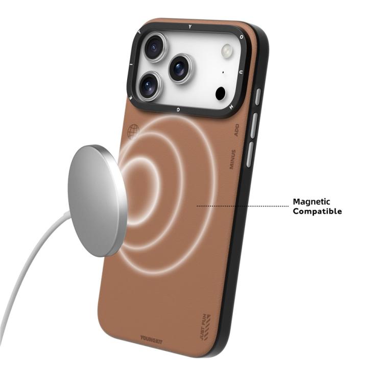 Custodia magnetica per telefono YOUNGKIT Technology Fashion Series, For iPhone 17 Pro Max, For iPhone 17 Pro