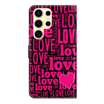 Custodia per telefono in ecopelle con effetto cristallo., For Samsung Galaxy S25 Ultra 5G