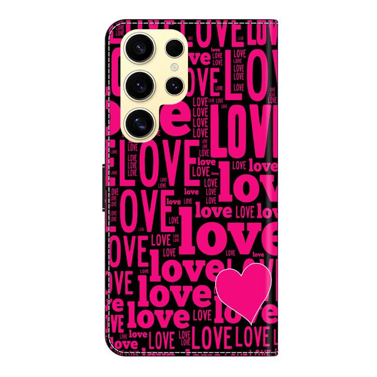 Custodia per telefono in ecopelle con effetto cristallo., For Samsung Galaxy S25 Ultra 5G