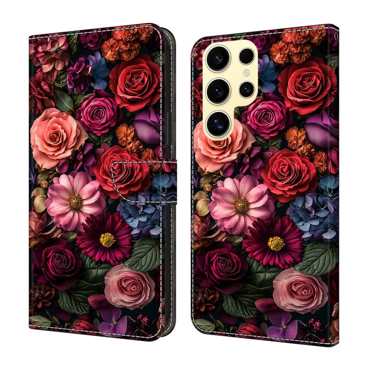 Custodia per telefono in ecopelle con effetto cristallo., For Samsung Galaxy S25 Ultra 5G