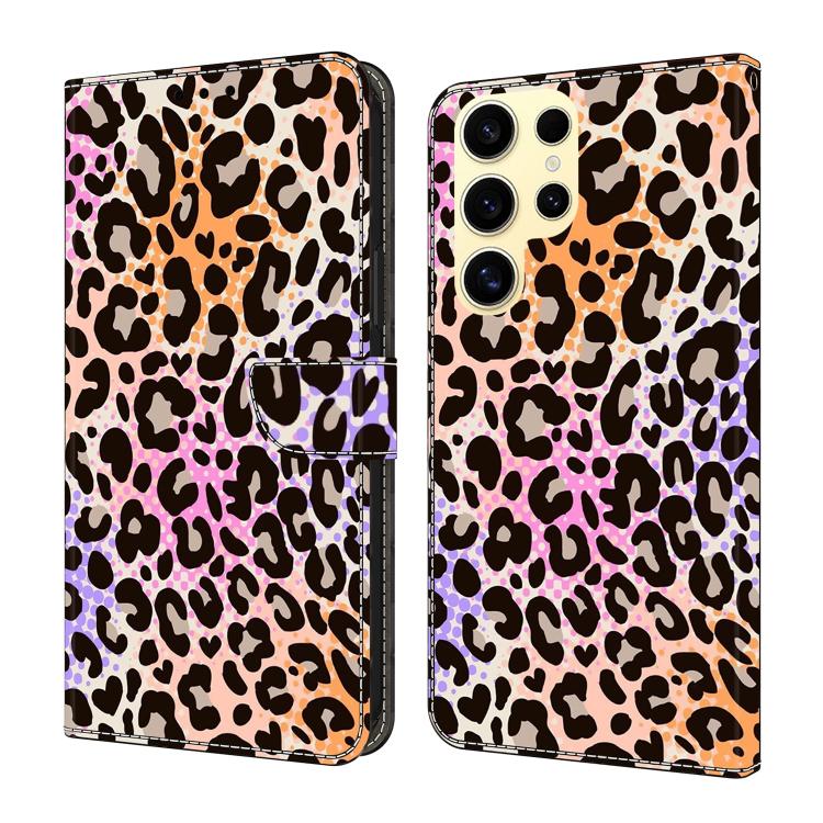 Custodia per telefono in ecopelle con effetto cristallo., For Samsung Galaxy S25 Ultra 5G