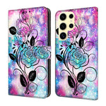 Custodia per telefono in ecopelle con effetto cristallo., For Samsung Galaxy S25 Ultra 5G