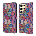 Custodia per telefono in ecopelle con effetto cristallo., For Samsung Galaxy S25 Ultra 5G
