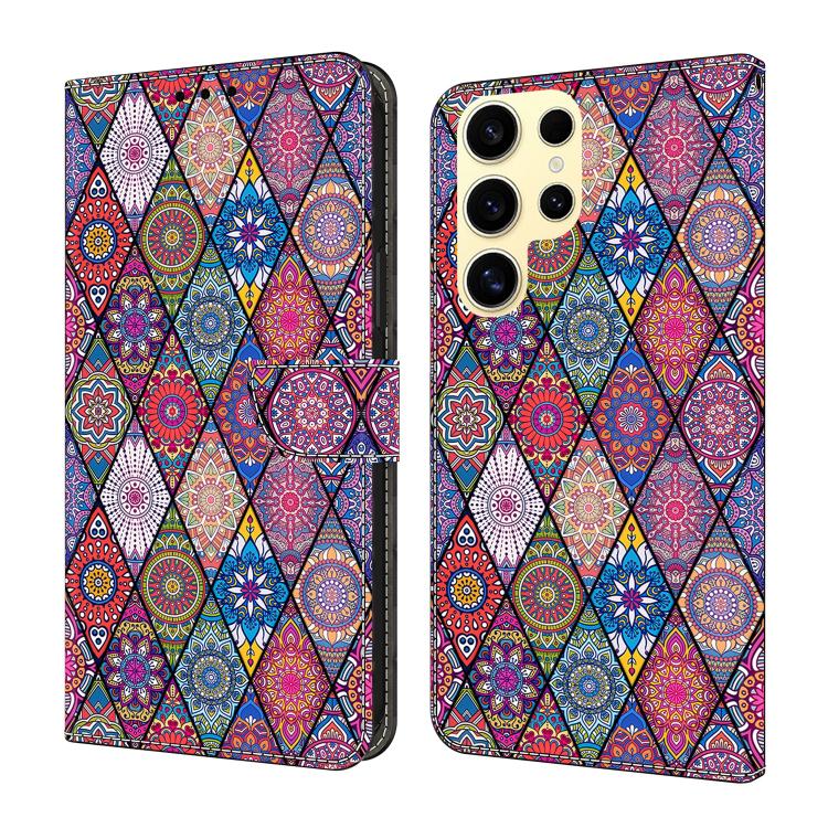 Custodia per telefono in ecopelle con effetto cristallo., For Samsung Galaxy S25 Ultra 5G