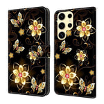 Custodia per telefono in ecopelle con effetto cristallo., For Samsung Galaxy S25 Ultra 5G