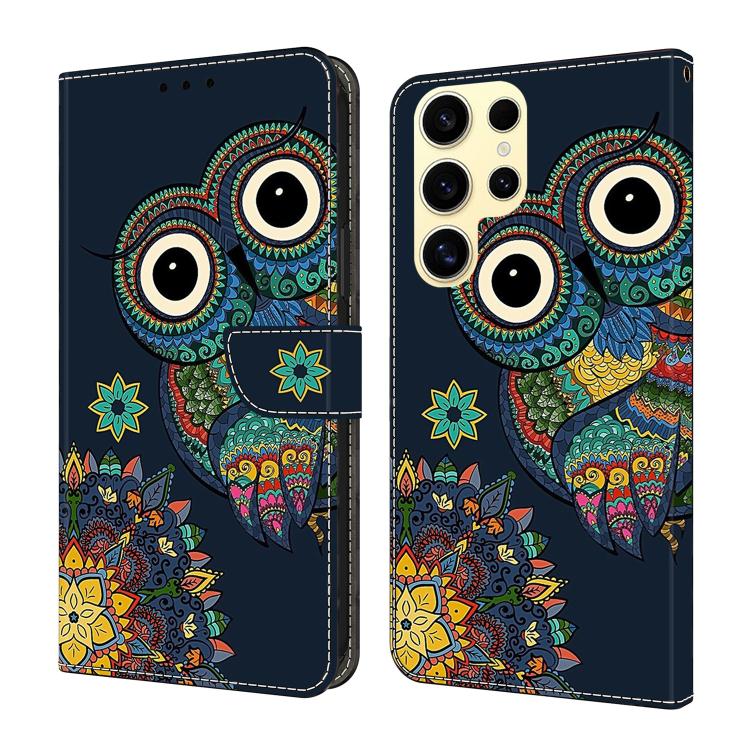 Custodia per telefono in ecopelle con effetto cristallo., For Samsung Galaxy S25 Ultra 5G