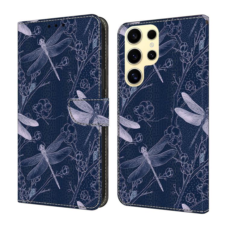 Custodia per telefono in ecopelle con effetto cristallo., For Samsung Galaxy S25 Ultra 5G