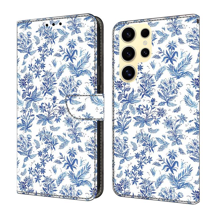 Custodia per telefono in ecopelle con effetto cristallo., For Samsung Galaxy S25 Ultra 5G