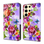Custodia per telefono in ecopelle con effetto cristallo., For Samsung Galaxy S25 Ultra 5G