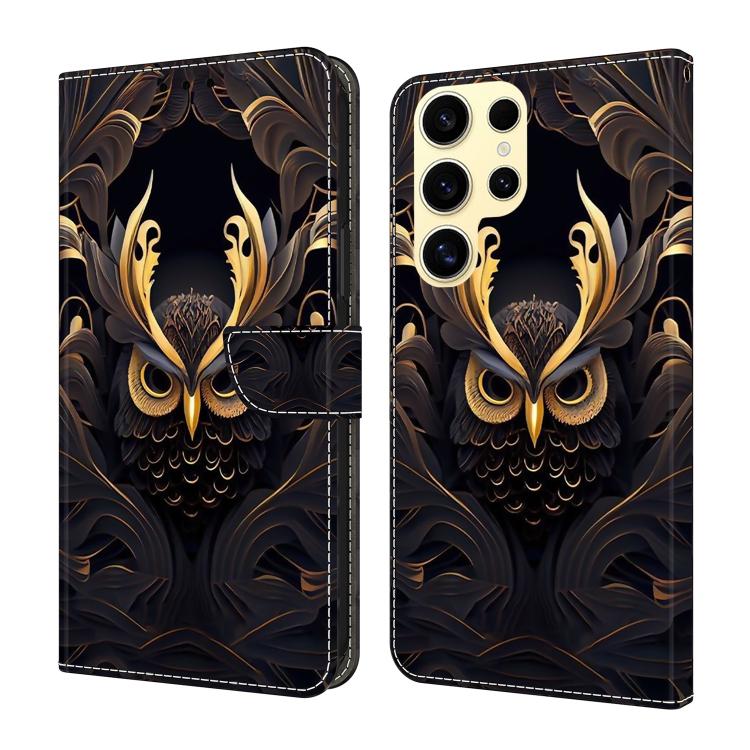 Custodia per telefono in ecopelle con effetto cristallo., For Samsung Galaxy S25 Ultra 5G