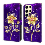 Custodia per telefono in ecopelle con effetto cristallo., For Samsung Galaxy S25 Ultra 5G