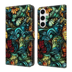 Custodia per telefono in ecopelle con effetto cristallo., For Samsung Galaxy S22 5G