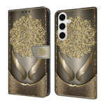 Custodia per telefono in ecopelle con effetto cristallo., For Samsung Galaxy S22 5G