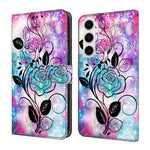Custodia per telefono in ecopelle con effetto cristallo., For Samsung Galaxy S22+ 5G