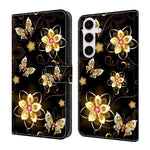 Custodia per telefono in ecopelle con effetto cristallo., For Samsung Galaxy S22+ 5G