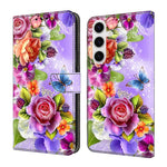 Custodia per telefono in ecopelle con effetto cristallo., For Samsung Galaxy S22+ 5G