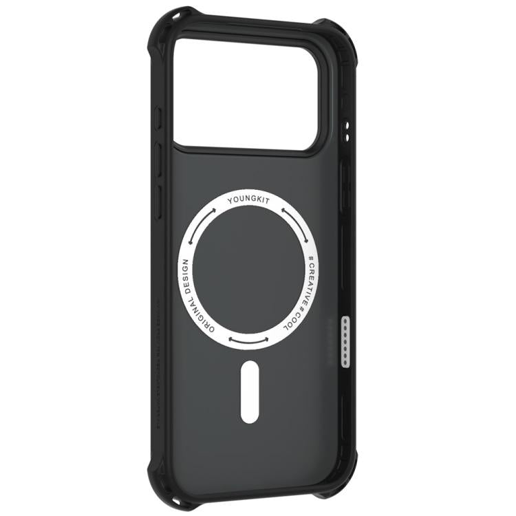 Custodia magnetica per telefono YOUNGKIT True Color con texture a valigia IMD in TPU., For iPhone 17 Pro Max, For iPhone 17 Pro