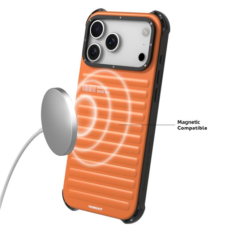 Custodia magnetica per telefono YOUNGKIT True Color con texture a valigia IMD in TPU., For iPhone 17 Pro Max, For iPhone 17 Pro
