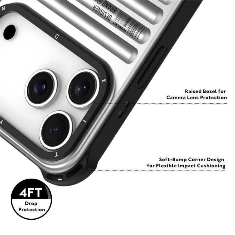 Custodia magnetica per telefono YOUNGKIT True Color con texture a valigia IMD in TPU., For iPhone 17 Pro Max, For iPhone 17 Pro