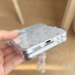 Custodia per telefono con motivo a funghi e cinturino, For Samsung Galaxy Z Flip7 5G, For Samsung Galaxy Z Flip6, For Samsung Galaxy Z Flip5