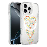 Custodia magnetica per telefono con glitter e motivo floreale IMD, For iPhone 17, For iPhone 16 Pro Max, For iPhone 16 Pro, For iPhone 16