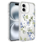 Custodia magnetica per telefono con glitter e motivo floreale IMD, For iPhone 17, For iPhone 16 Pro Max, For iPhone 16 Pro, For iPhone 16