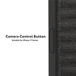 Custodia magnetica per telefono YOUNGKIT in tela TPU con texture effetto jeans., For iPhone 17 Pro Max, For iPhone 17 Pro
