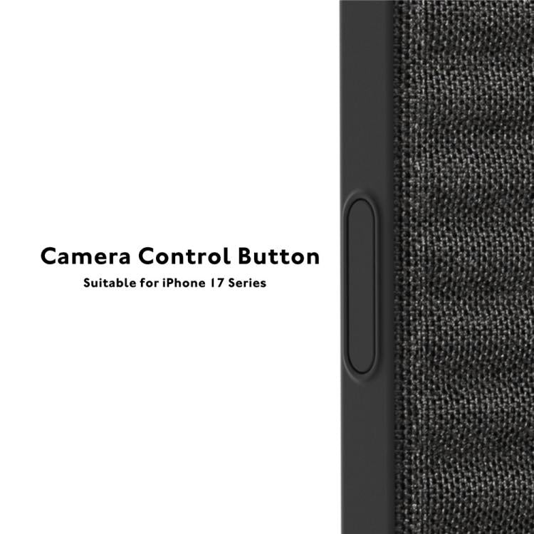 Custodia magnetica per telefono YOUNGKIT in tela TPU con texture effetto jeans., For iPhone 17 Pro Max, For iPhone 17 Pro