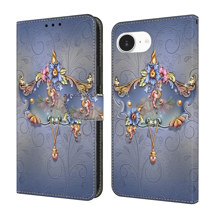 Custodia per telefono in ecopelle con effetto cristallo., For iPhone 17e / 16e