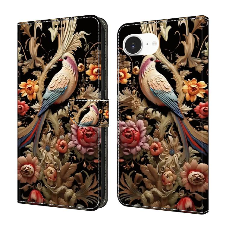 Custodia per telefono in ecopelle con effetto cristallo., For iPhone 17e / 16e