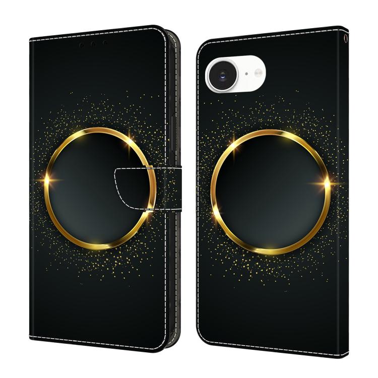 Custodia per telefono in ecopelle con effetto cristallo., For iPhone 17e / 16e