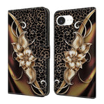 Custodia per telefono in ecopelle con effetto cristallo., For iPhone 17e / 16e