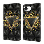 Custodia per telefono in ecopelle con effetto cristallo., For iPhone 17e / 16e
