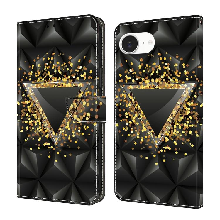 Custodia per telefono in ecopelle con effetto cristallo., For iPhone 17e / 16e