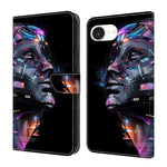 Custodia per telefono in ecopelle con effetto cristallo., For iPhone 17e / 16e