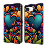 Custodia per telefono in ecopelle con effetto cristallo., For iPhone 17e / 16e