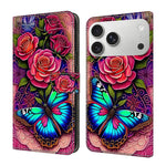 Custodia per telefono in ecopelle con effetto cristallo., For iPhone 17 Pro Max