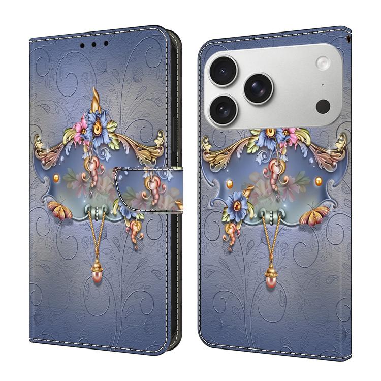 Custodia per telefono in ecopelle con effetto cristallo., For iPhone 17 Pro Max