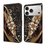 Custodia per telefono in ecopelle con effetto cristallo., For iPhone 17 Pro Max