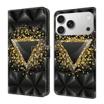 Custodia per telefono in ecopelle con effetto cristallo., For iPhone 17 Pro Max