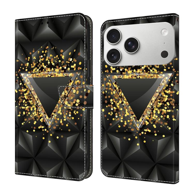 Custodia per telefono in ecopelle con effetto cristallo., For iPhone 17 Pro Max
