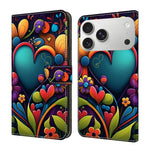Custodia per telefono in ecopelle con effetto cristallo., For iPhone 17 Pro Max