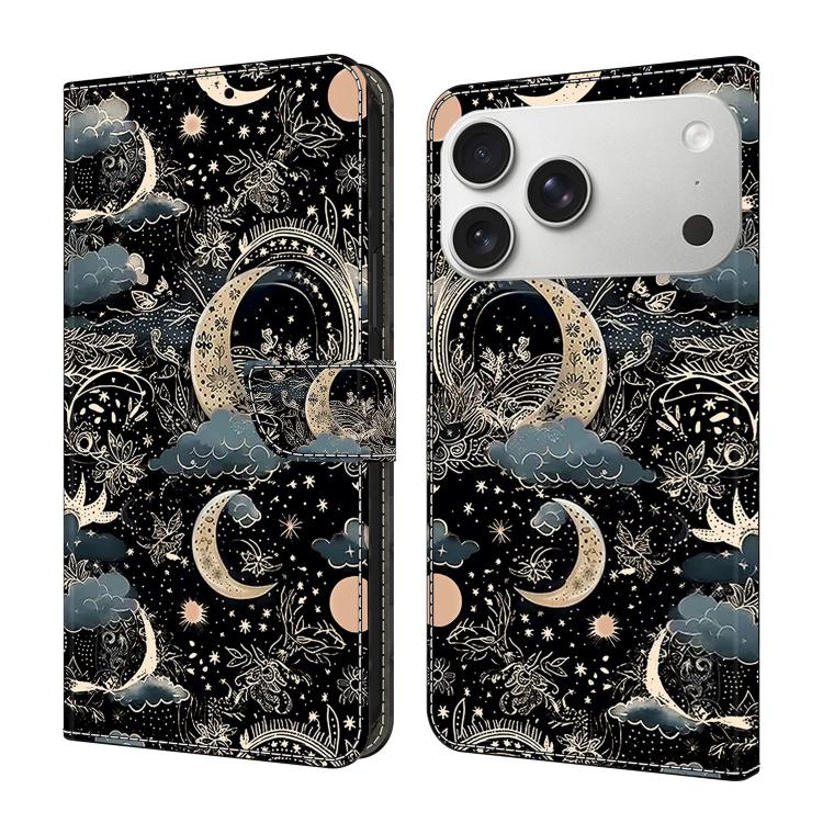Custodia per telefono in ecopelle con effetto cristallo., For iPhone 17 Pro Max