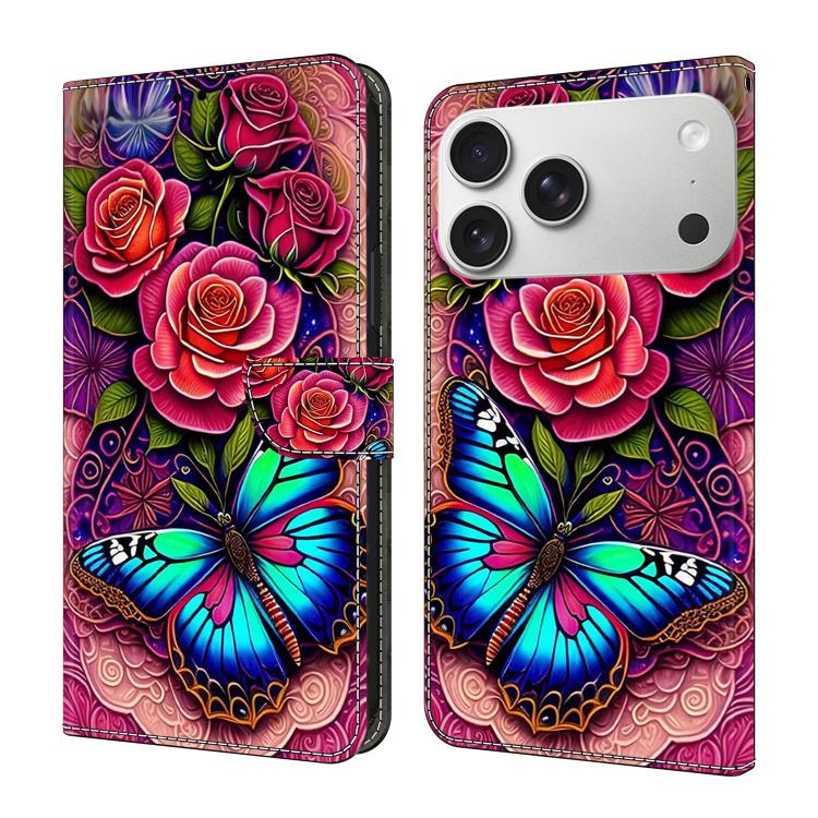 Custodia per telefono in ecopelle con effetto cristallo., For iPhone 17 Pro