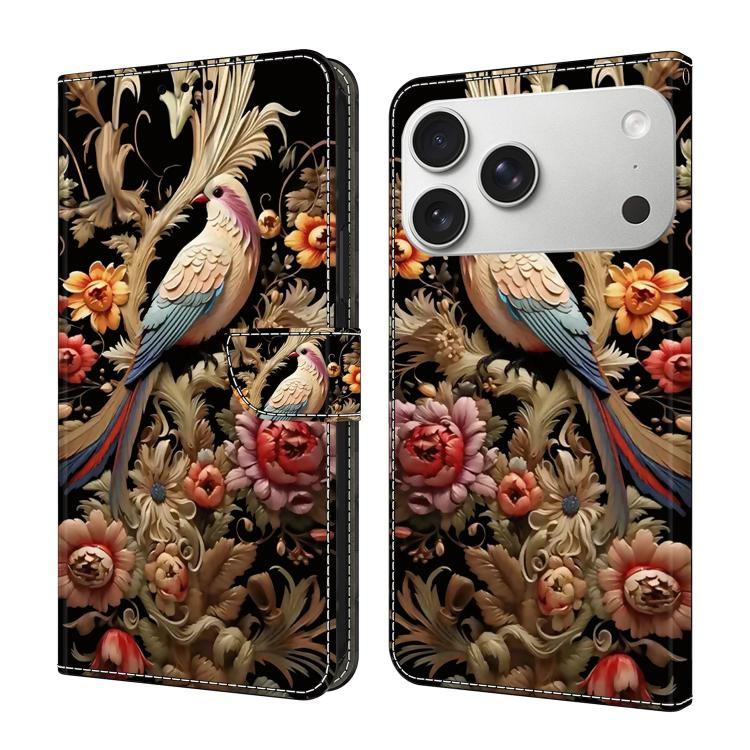 Custodia per telefono in ecopelle con effetto cristallo., For iPhone 17 Pro