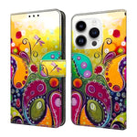 Custodia per telefono in ecopelle con effetto cristallo., For iPhone 16 Pro Max