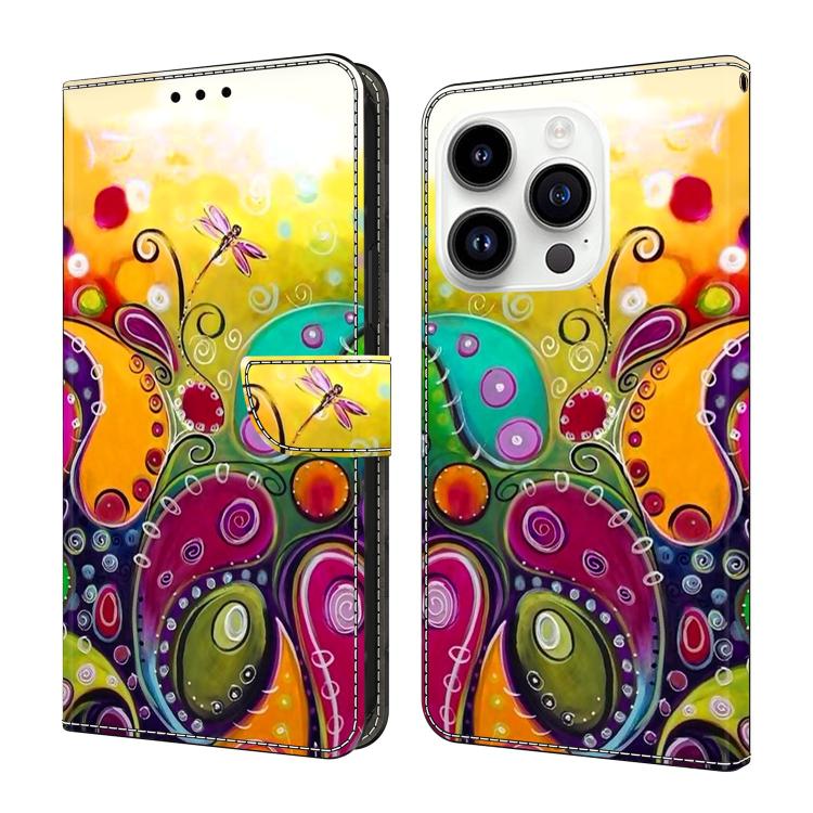 Custodia per telefono in ecopelle con effetto cristallo., For iPhone 16 Pro Max